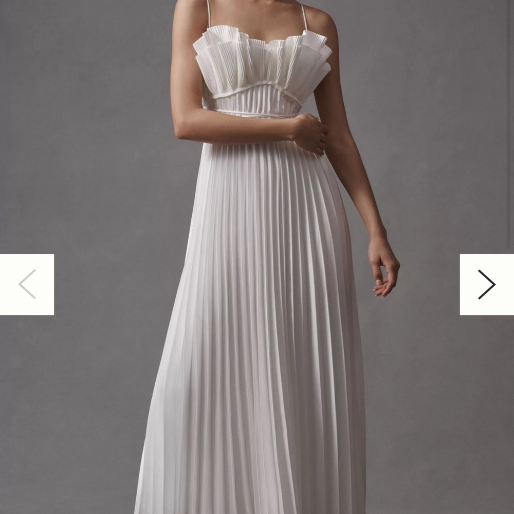 Acler White Spaghetti Strap Sundress for Brides